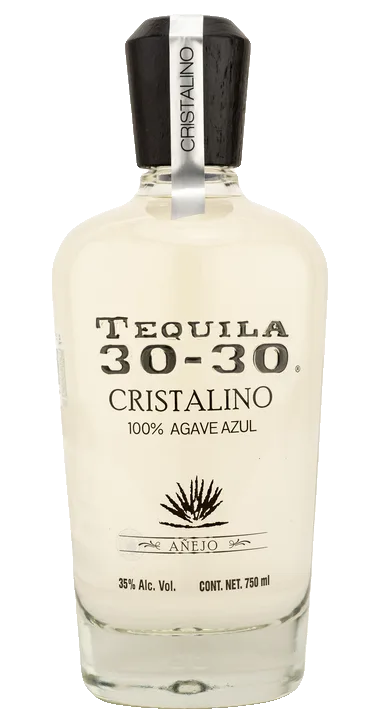 Tequila 30-30 Cristalino Añejo