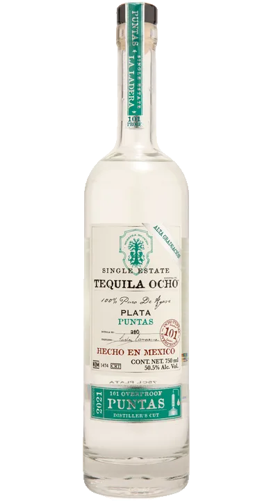Tequila Ocho Plata Puntas - 2021 La Ladera