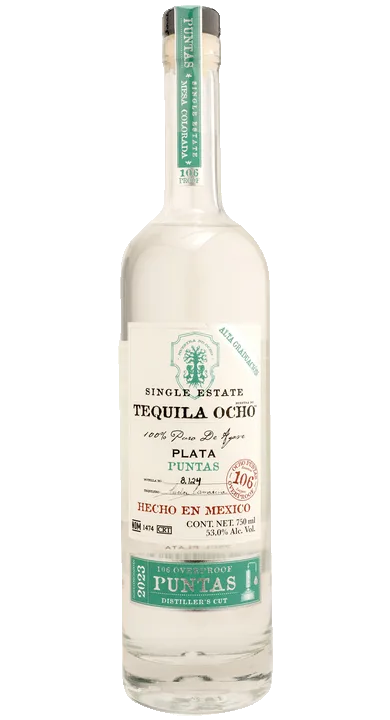 Tequila Ocho Plata Puntas - 2023 Mesa Colorada